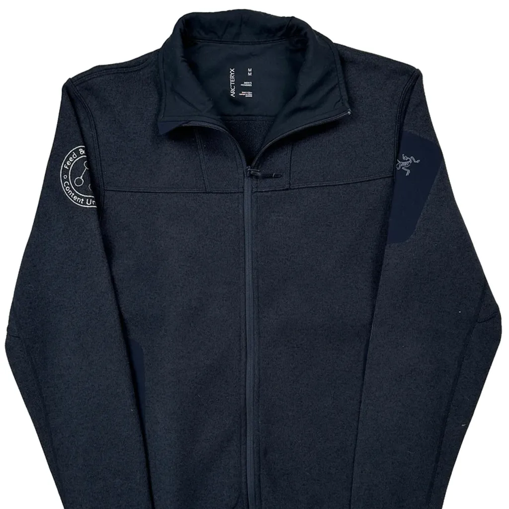 Arc''Teryx Covert Cardigan Zip Up Fleece Jacket - Medium Navy Polyester - Image 4