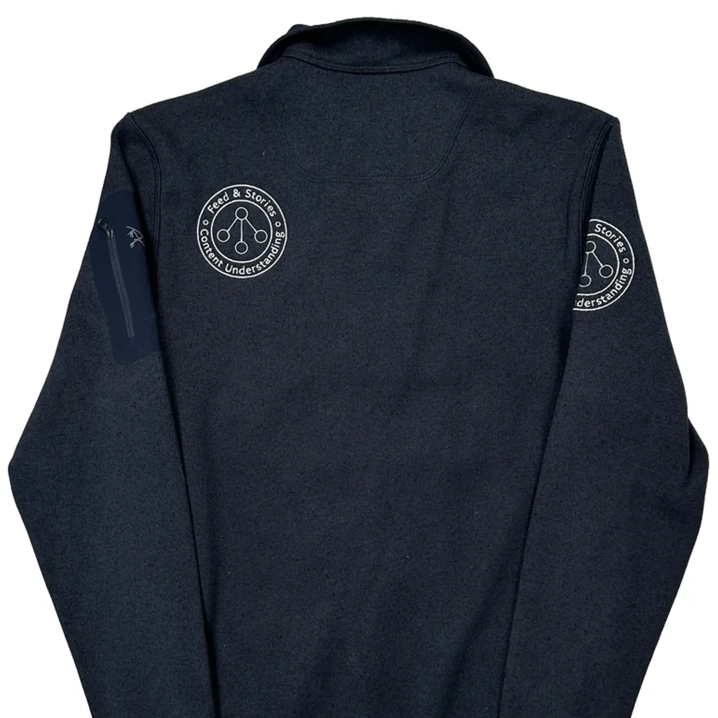 Arc''Teryx Covert Cardigan Zip Up Fleece Jacket - Medium Navy Polyester - Image 6