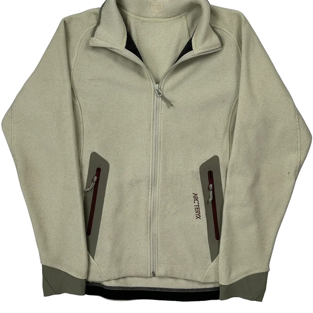 Arc''Teryx Beta Insulated Fleece Jacket - Medium Beige Polyester - Image 4