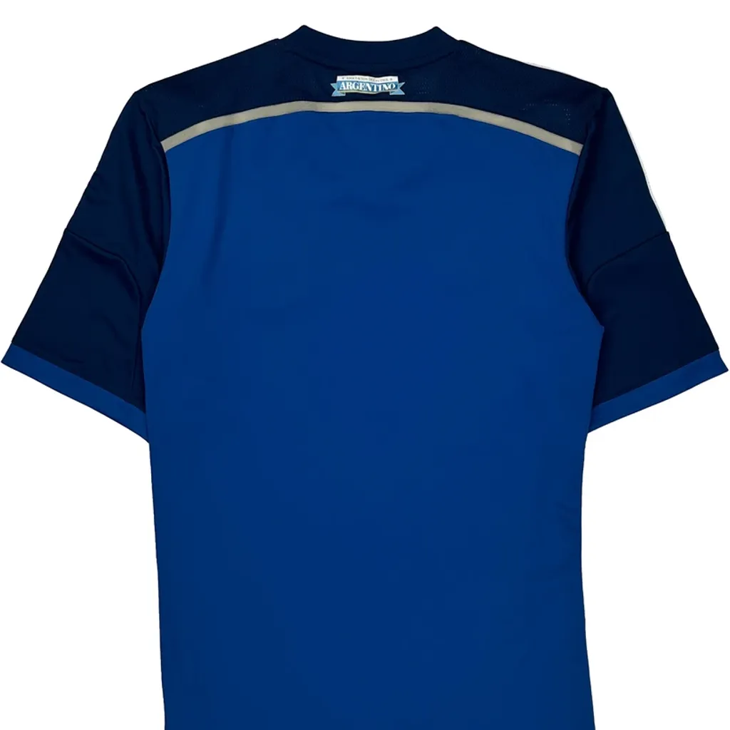 Argentina National Team Adidas 2013-15 Away Football Shirt - Small Blue Polyester - Image 6