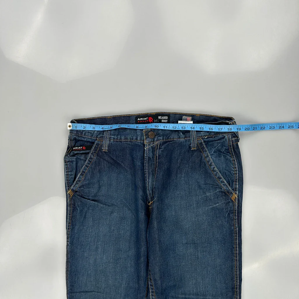 Ariat Carpenter Jeans - 36W 30L Blue Cotton - Image 3
