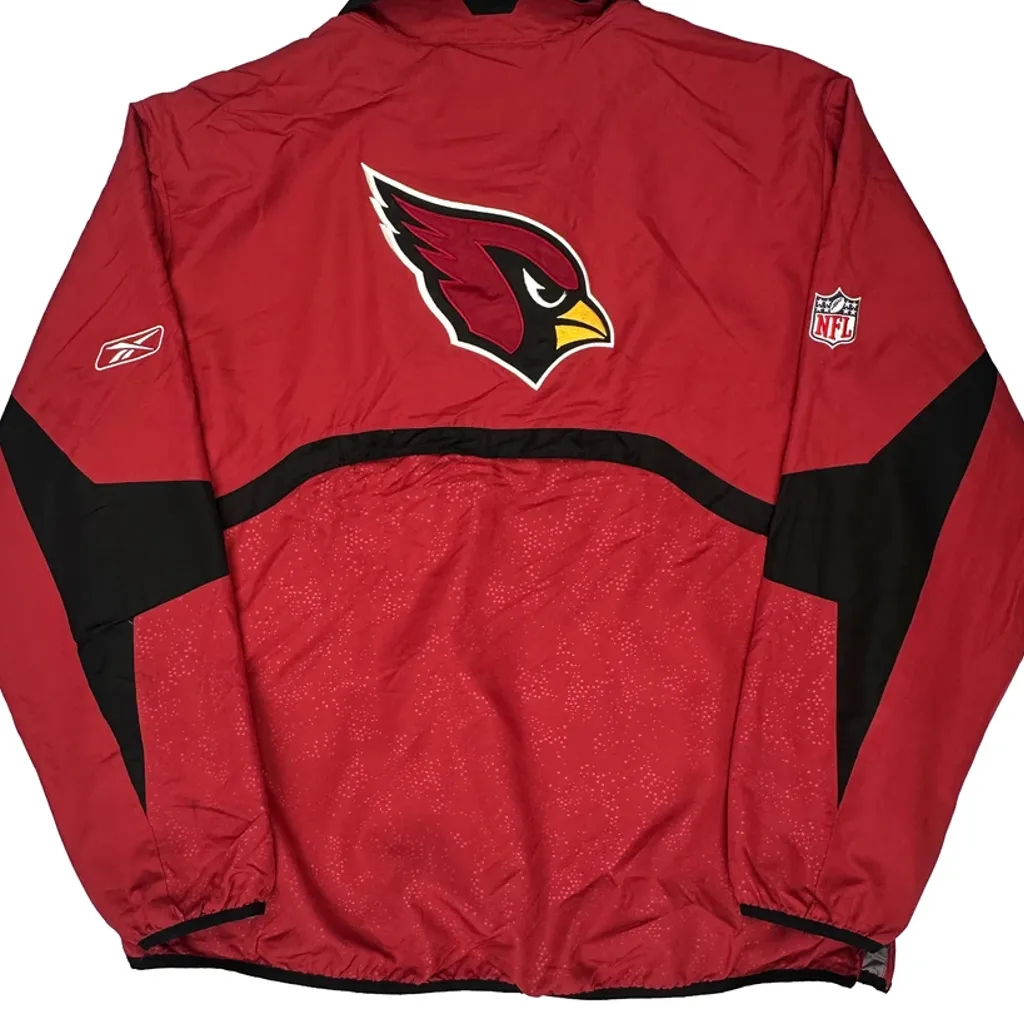 Arizona Cardinals Reebok Nfl Windbreaker - XL Red Polyester - Image 7