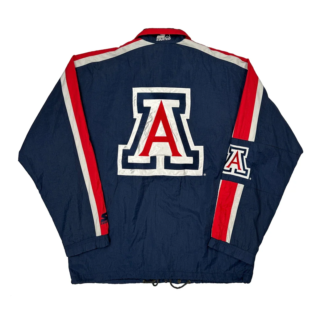 Arizona Starter Graphic Windbreaker - Medium Navy Nylon - Image 2