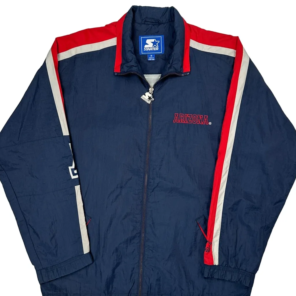 Arizona Starter Graphic Windbreaker - Medium Navy Nylon - Image 5