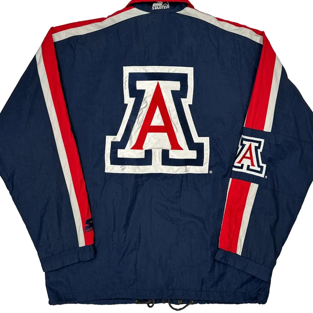 Arizona Starter Graphic Windbreaker - Medium Navy Nylon - Image 6