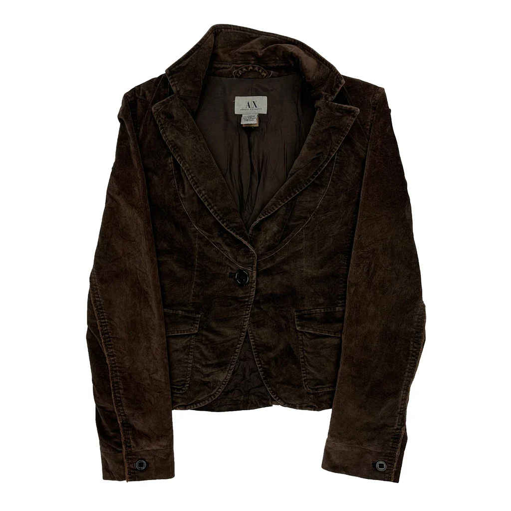 Armani Exchange Blazer - Medium Brown Cotton