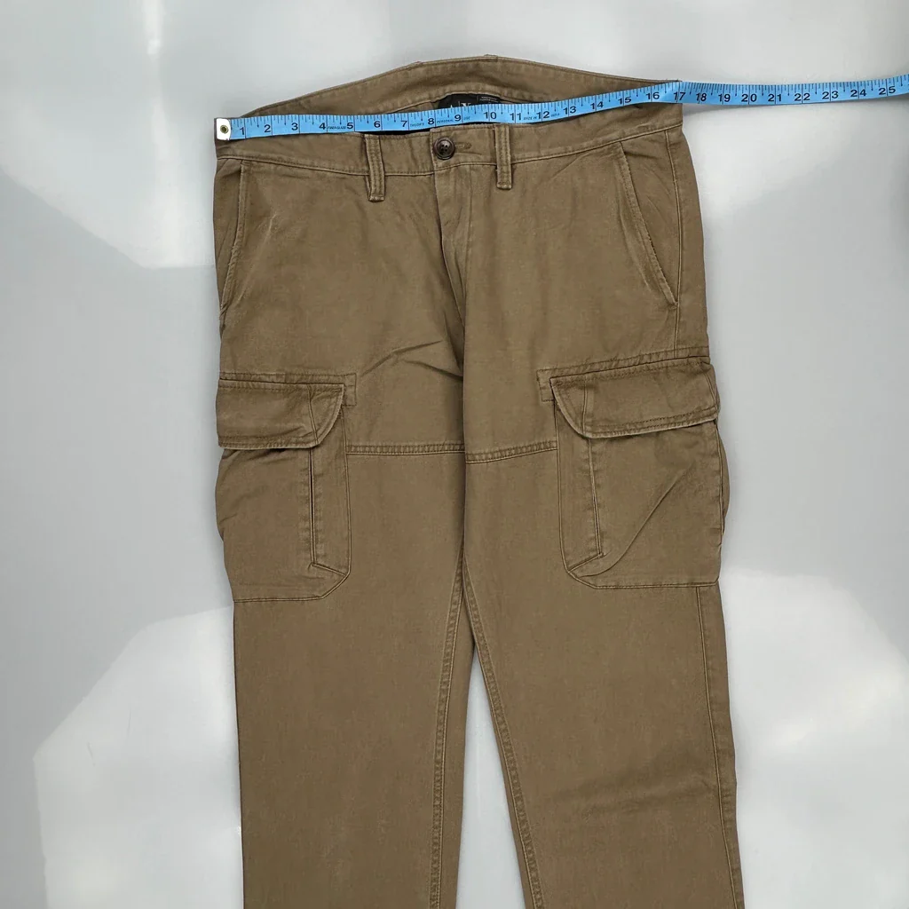 Armani Exchange Cargo Pants - 34W 33L Khaki Cotton - Image 3