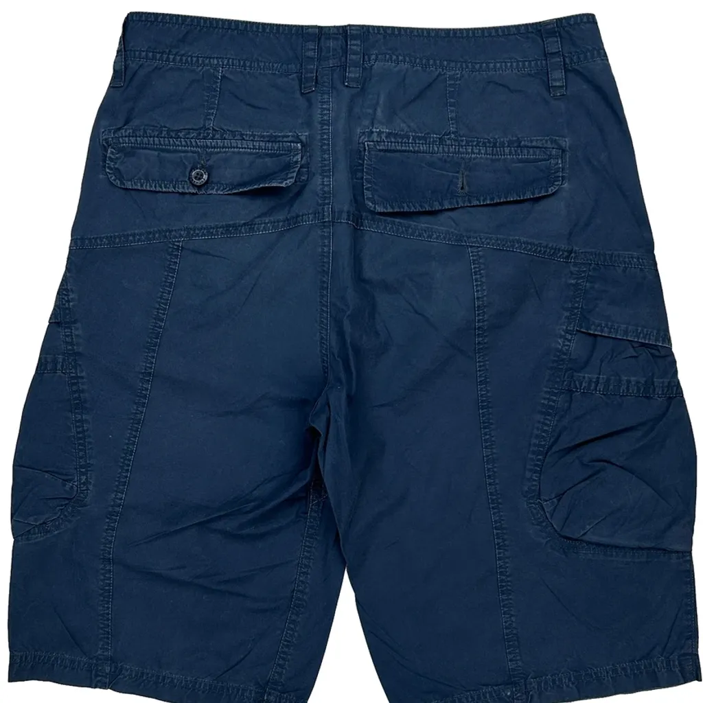 Armani Exchange Cargo Shorts - 30W 11L Blue Cotton - Image 9