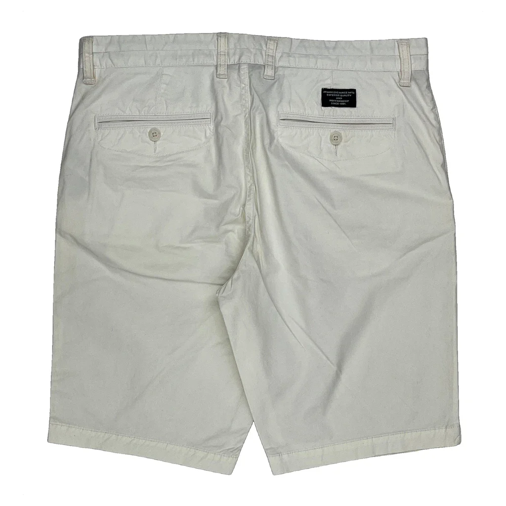Armani Exchange Chino Shorts - 32W 9L White Cotton