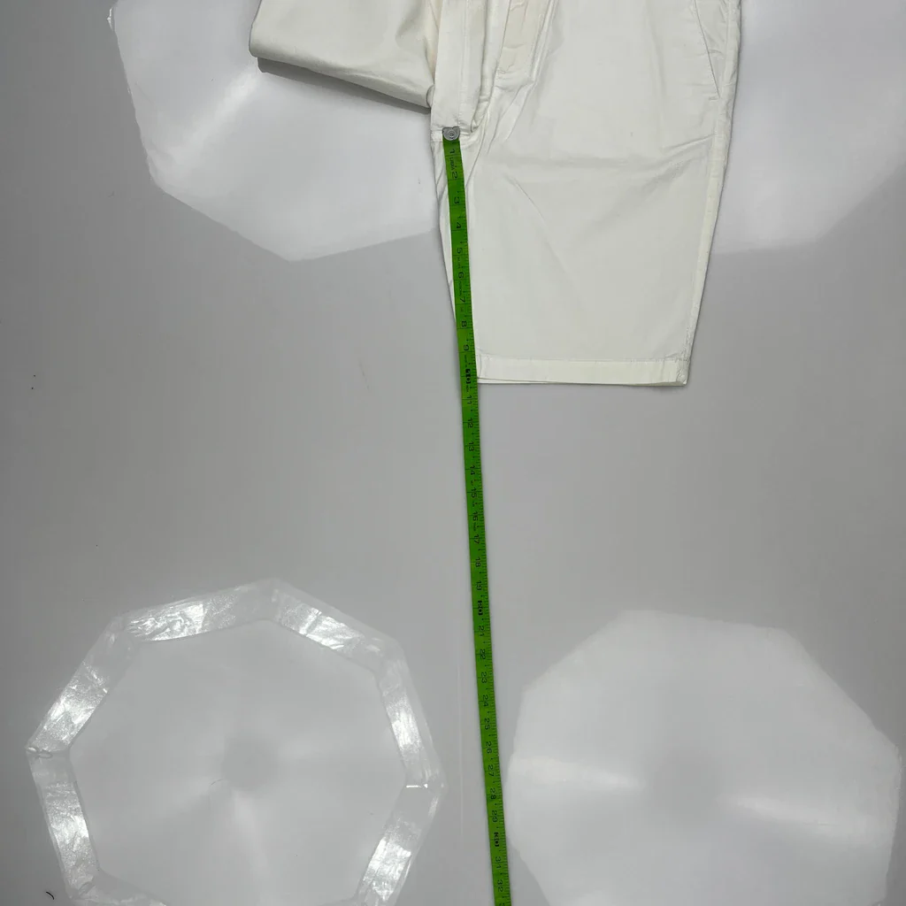 Armani Exchange Chino Shorts - 32W 9L White Cotton - Image 5