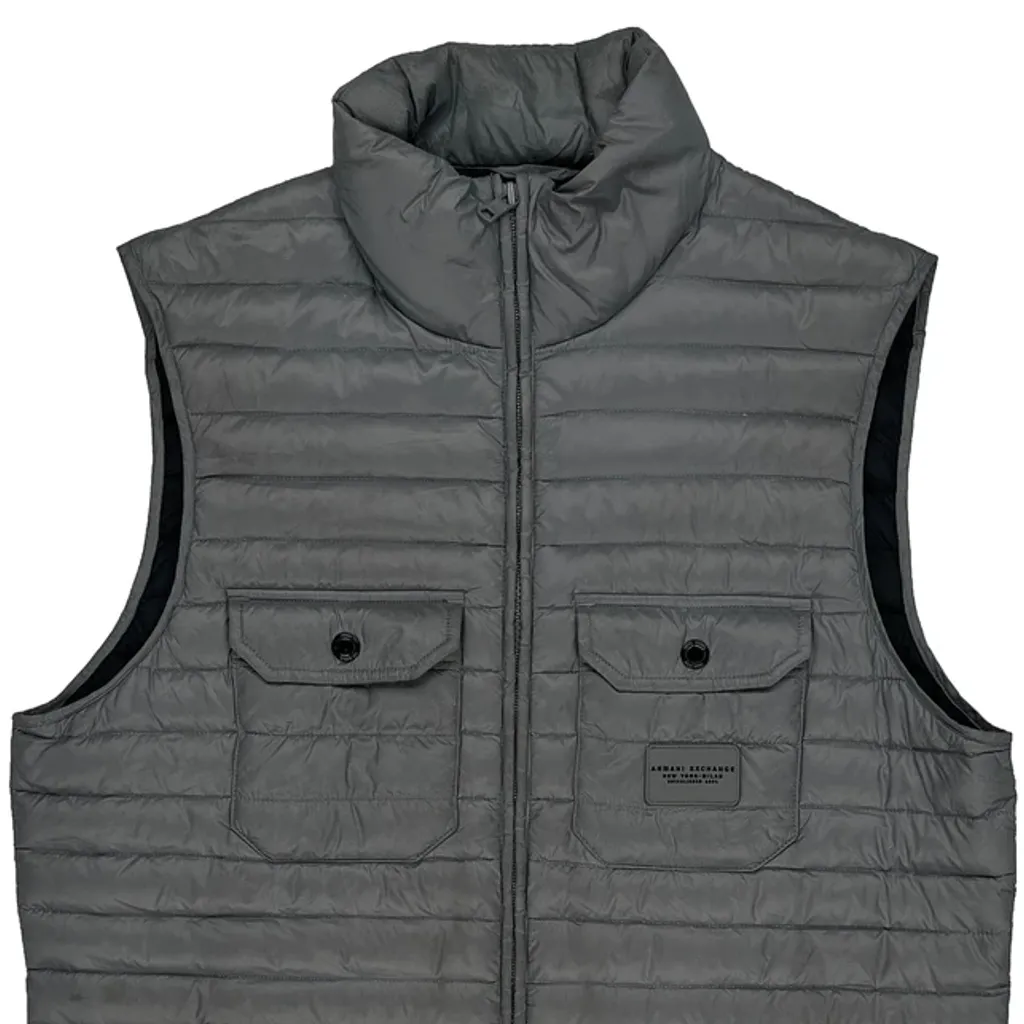 Armani Exchange Gilet - Medium Grey Polyester - Image 4
