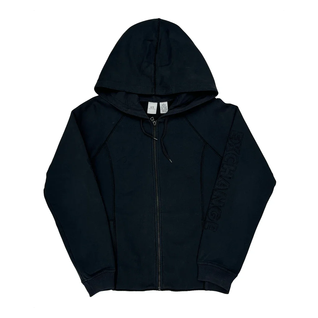 Armani Exchange Hoodie - Medium Black Cotton
