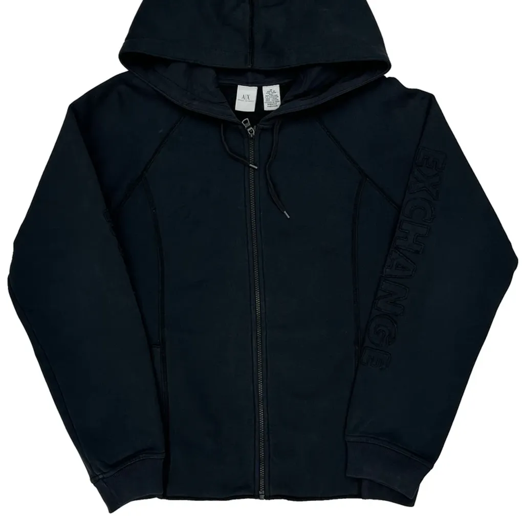 Armani Exchange Hoodie - Medium Black Cotton - Image 5