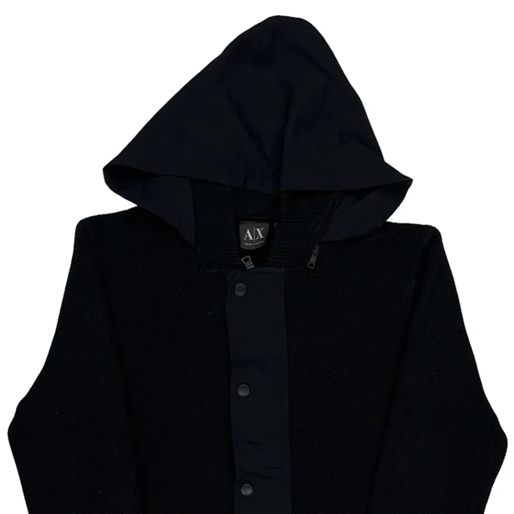 Armani Exchange Hoodie - Small Black Cotton - Image 5