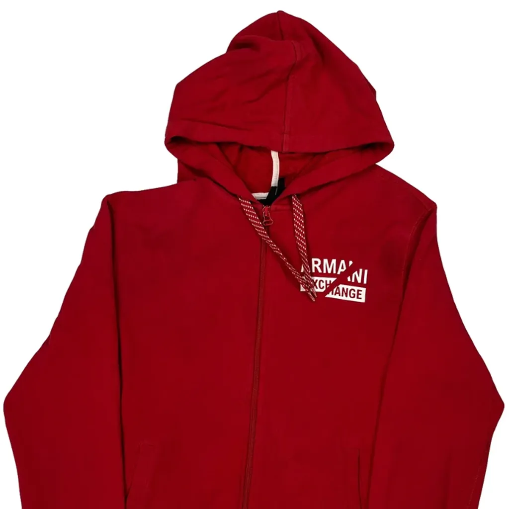Armani Exchange Hoodie - Small Red Cotton - Image 5