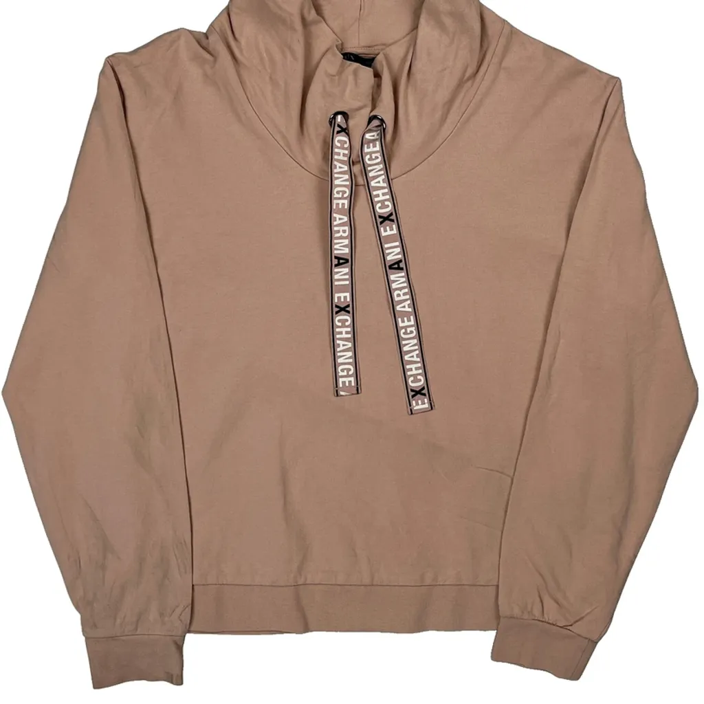 Armani Exchange Hoodie - Medium Beige Cotton - Image 5