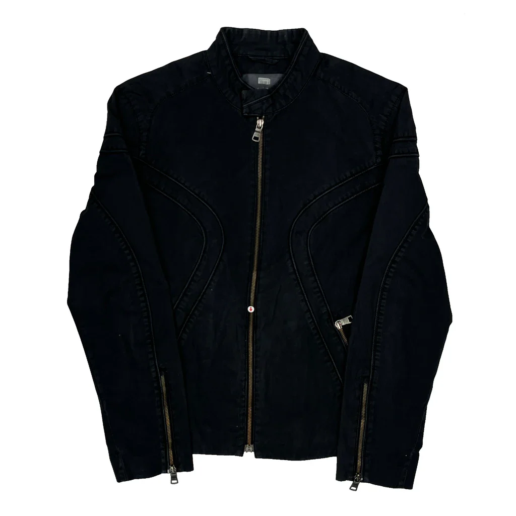 Armani Exchange Jacket - Medium Black Cotton