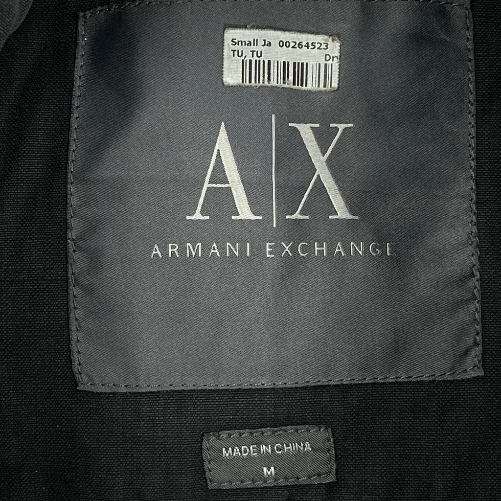 Armani Exchange Jacket - Medium Black Cotton - Image 4