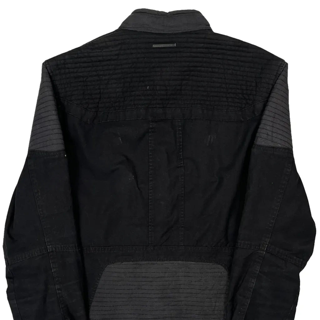 Armani Exchange Biker Jacket - Medium Black Cotton Blend - Image 7