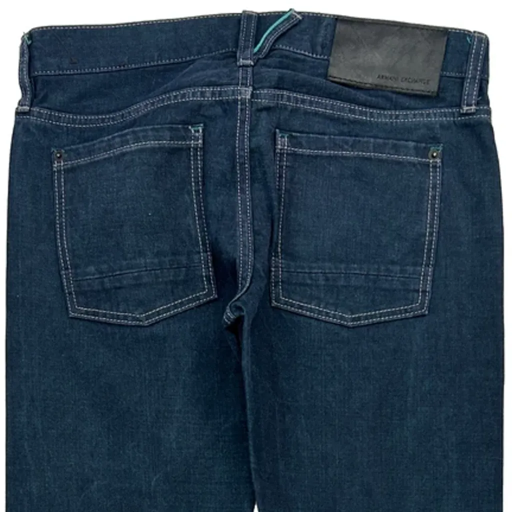 Armani Exchange Skinny Jeans - 30W 28L Blue Cotton Blend - Image 7