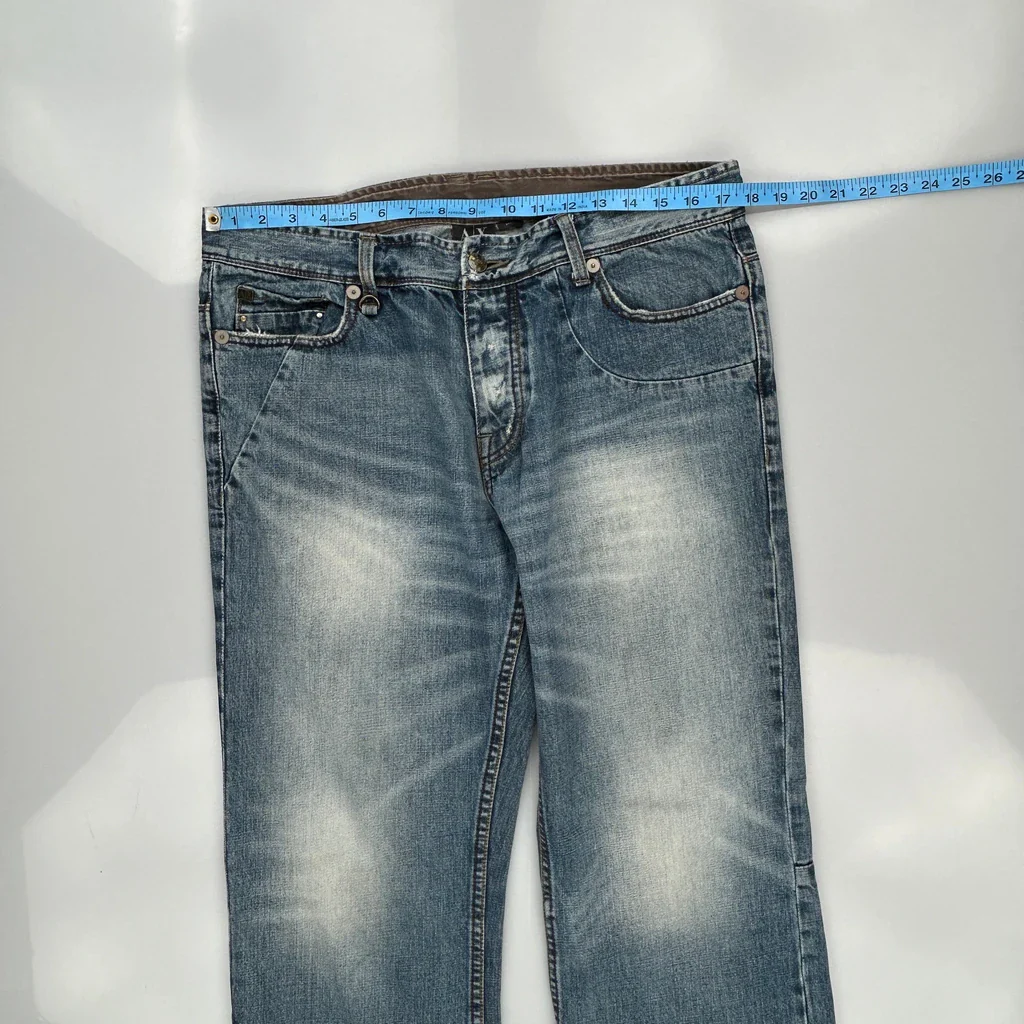 Armani Exchange Graphic Jeans - 34W 32L Blue Denim - Image 3
