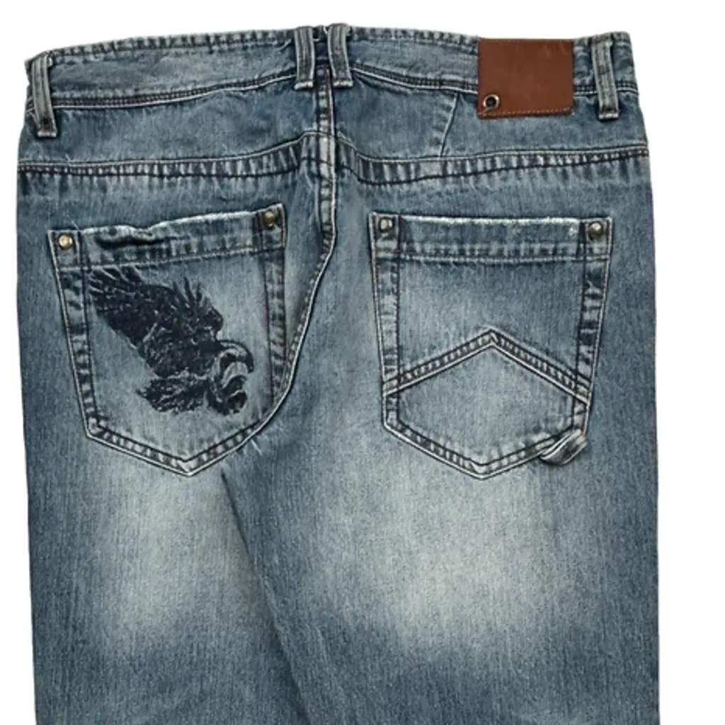 Armani Exchange Graphic Jeans - 34W 32L Blue Denim - Image 7