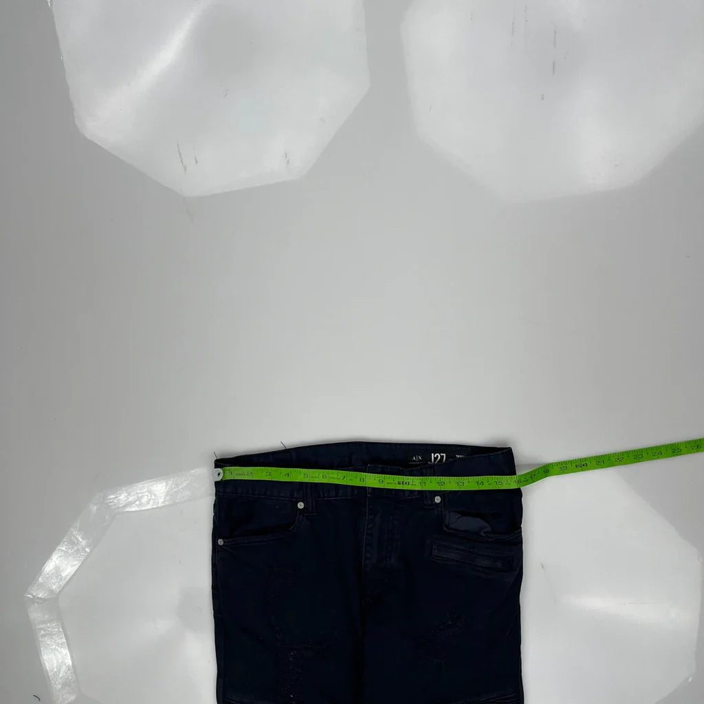 Armani Exchange Skinny Jeans - 32W 30L Navy Cotton - Image 3