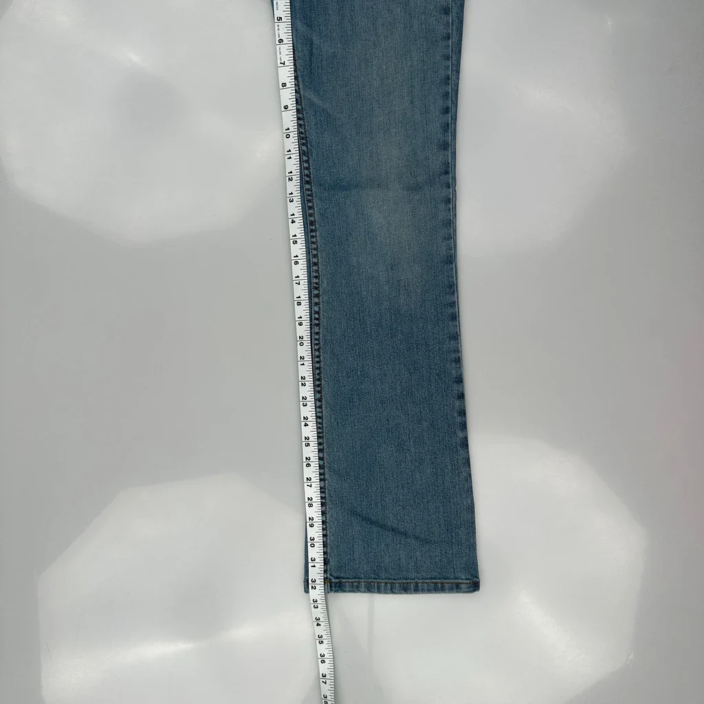 Armani Exchange Boot Cut Jeans - 30W UK 8 Blue Cotton - Image 5