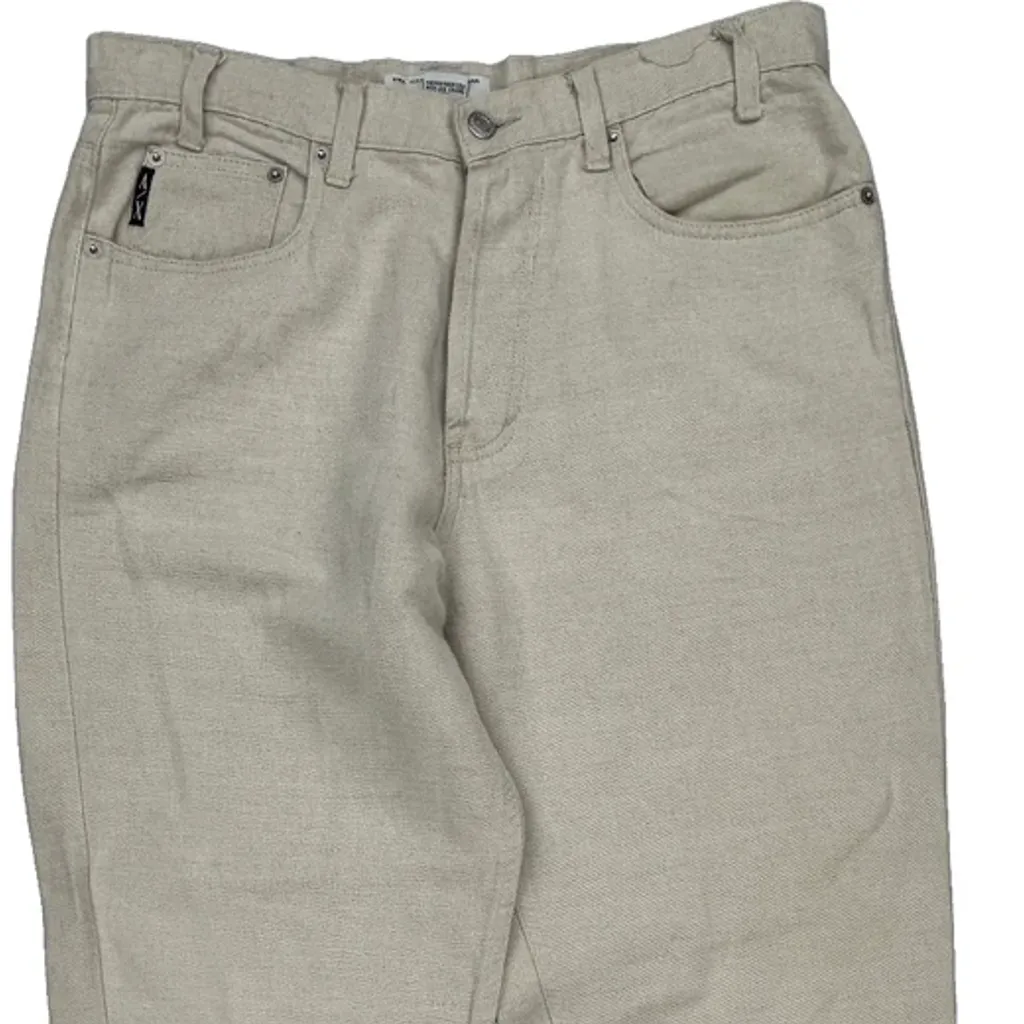 Armani Exchange Pants - 33W 31L Beige Linen Blend - Image 8