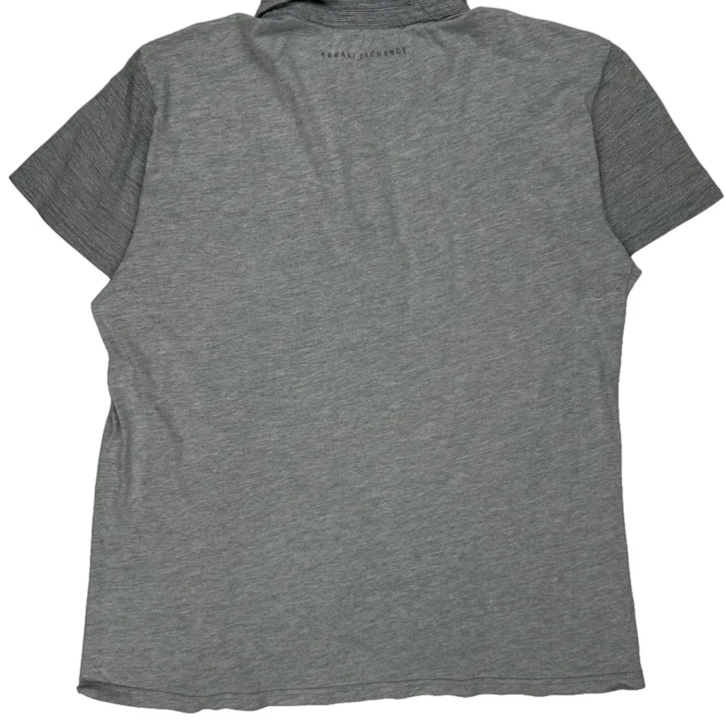 Armani Exchange Polo Shirt - XL Grey Cotton - Image 7