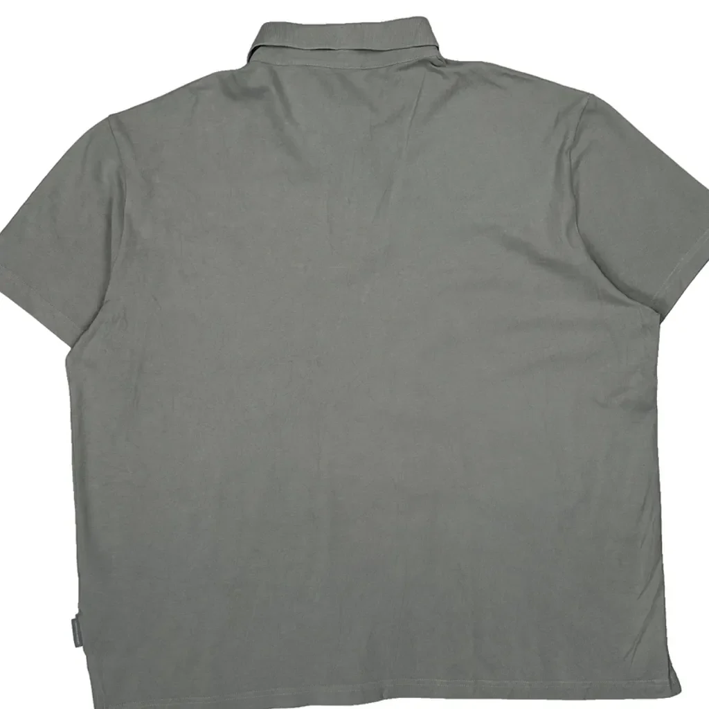 Armani Exchange Polo Shirt - 2XL Grey Cotton - Image 7