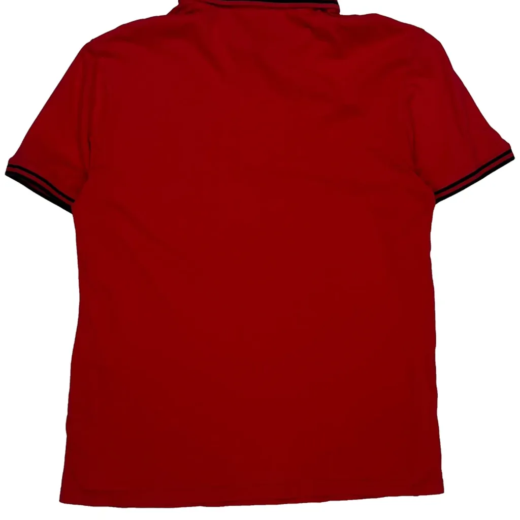 Armani Exchange Polo Shirt - Medium Red Cotton - Image 7