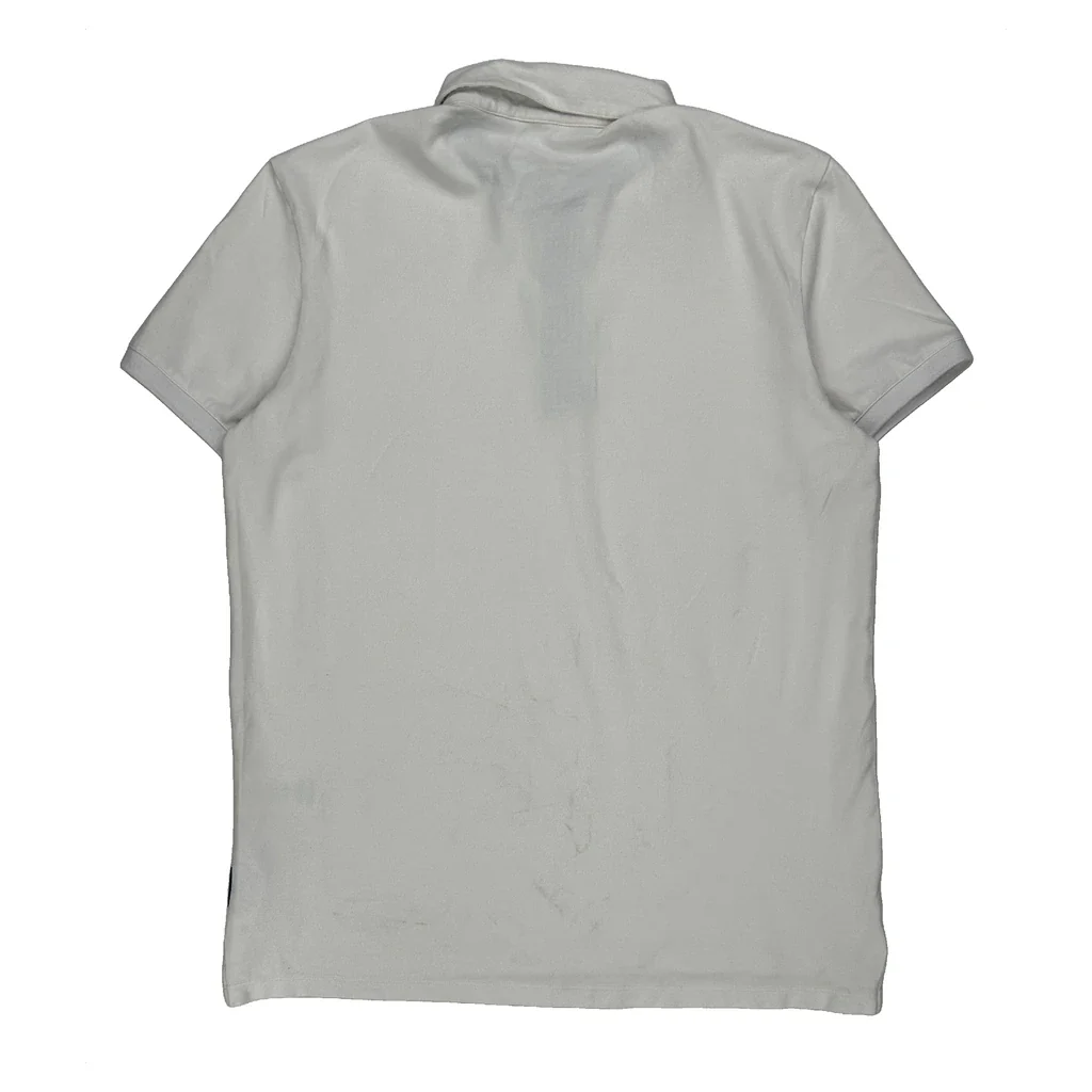 Armani Exchange Polo Shirt - Large White Cotton - Image 2