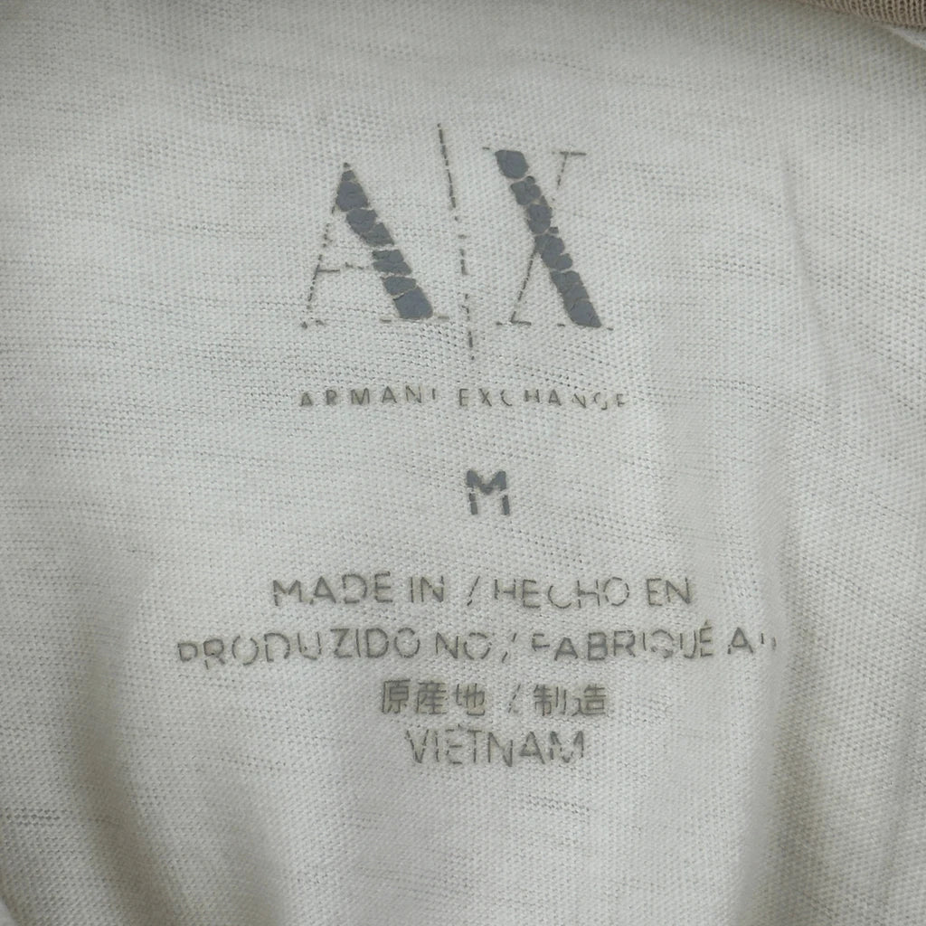Armani Exchange Polo Shirt - Medium White Cotton - Image 3