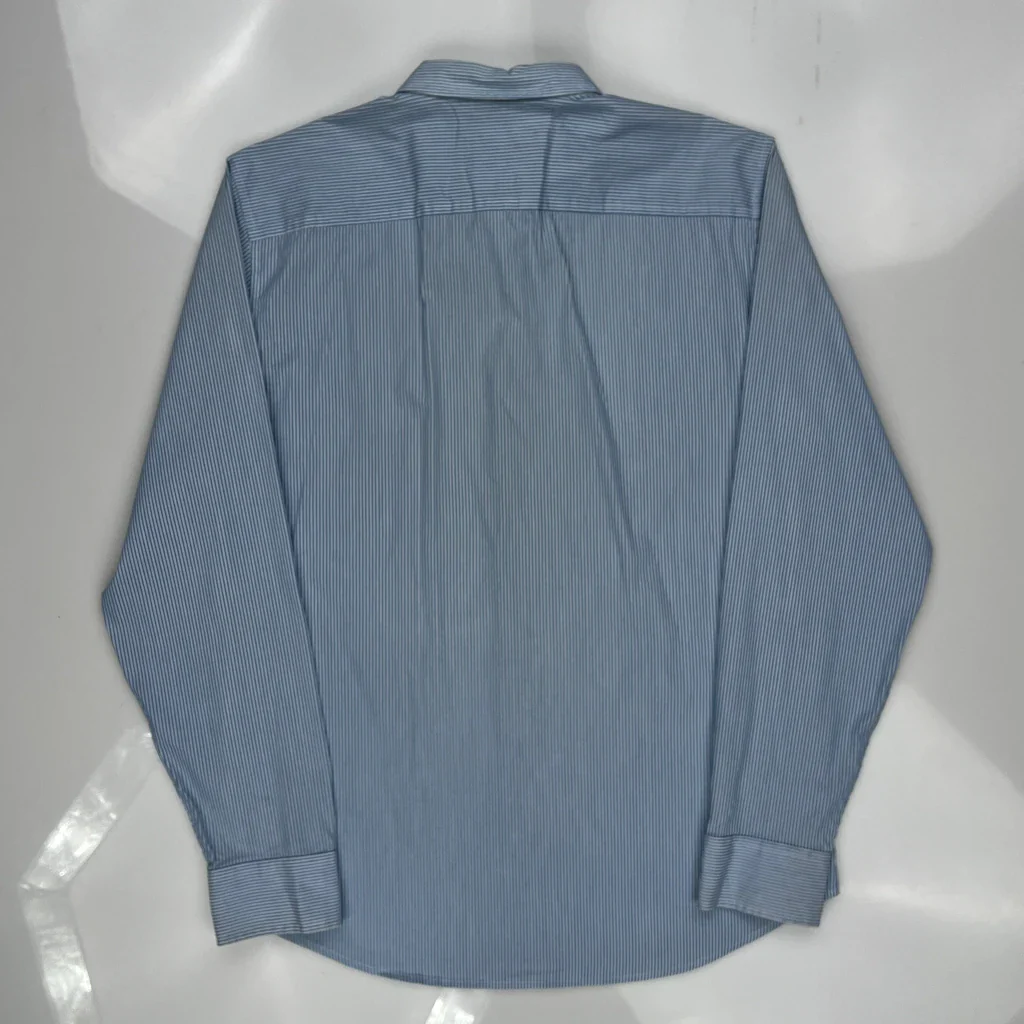 Armani Exchange Slim Shirt - Large Blue Cotton - Image 3