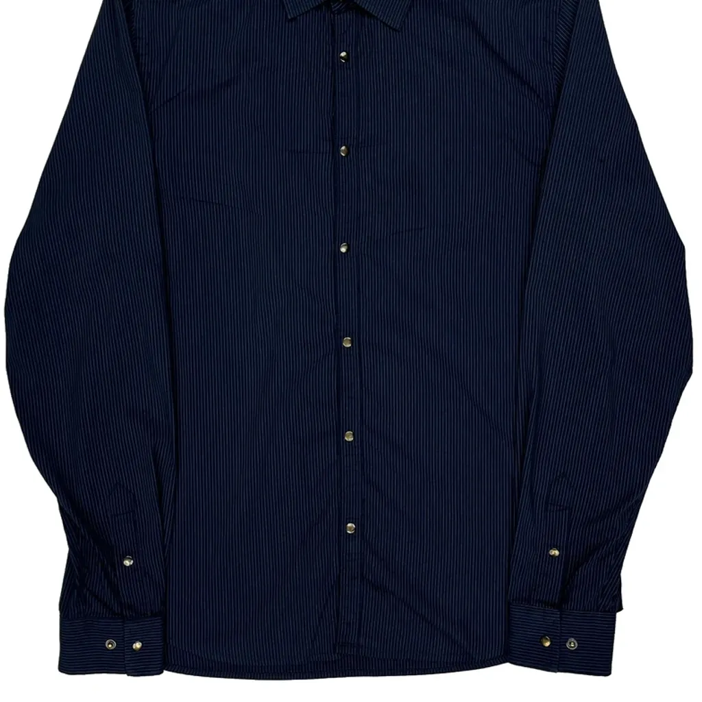 Armani Exchange Slim Fit Shirt - Medium Blue Cotton - Image 5
