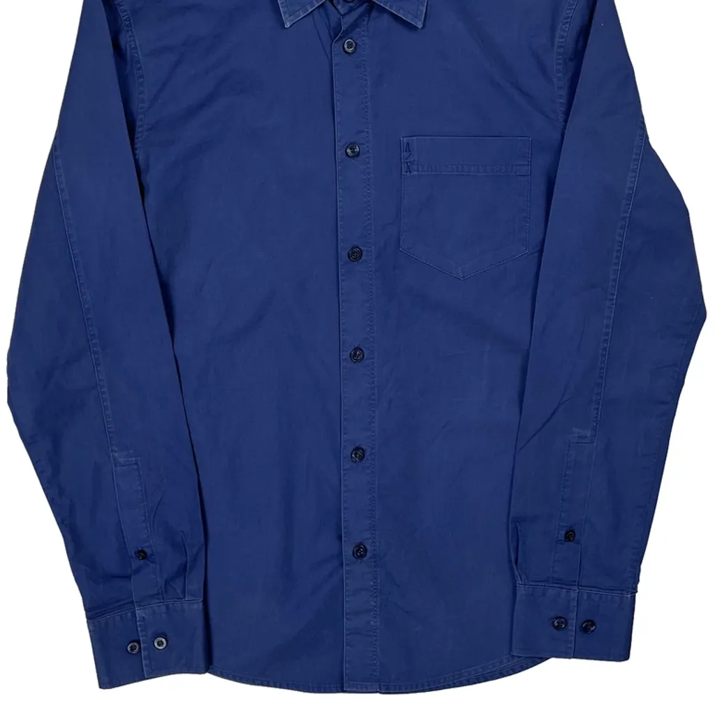 Armani Exchange Shirt - Medium Blue Cotton - Image 5