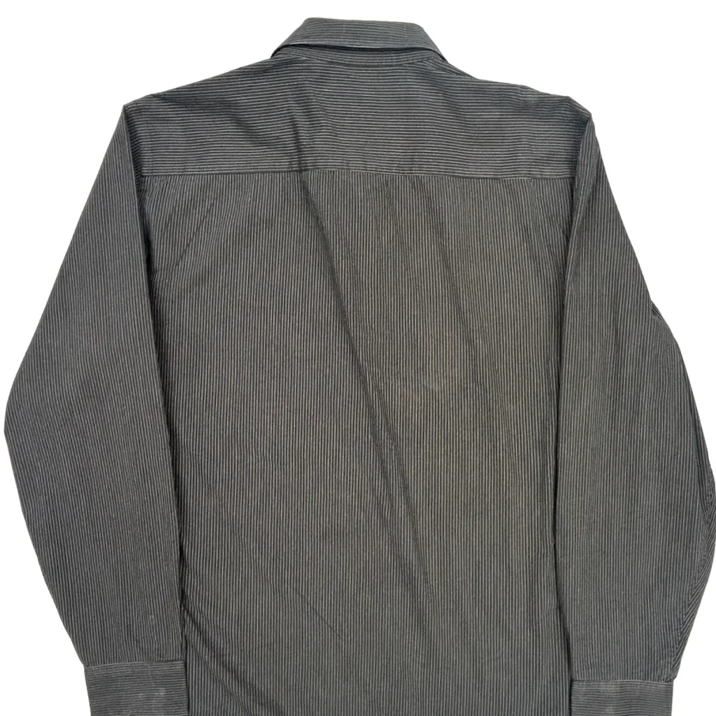 Armani Exchange Pinstripe Shirt - XL Gray Cotton - Image 6