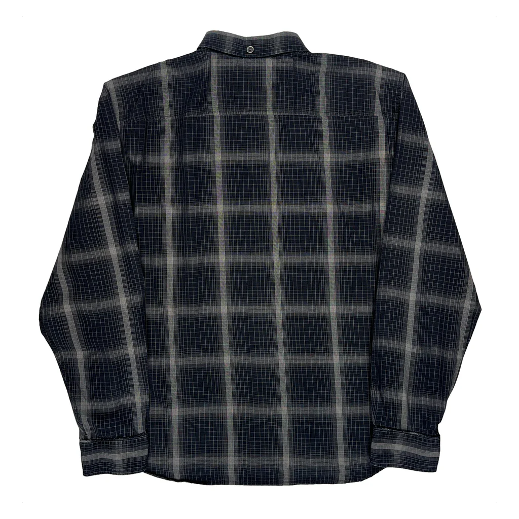 Armani Exchange Checked Shirt - Large Grey Cotton - Image 2