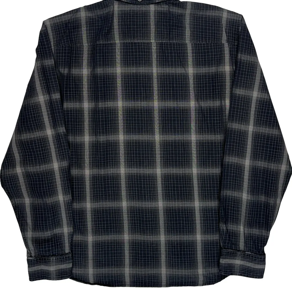 Armani Exchange Checked Shirt - Large Grey Cotton - Image 7