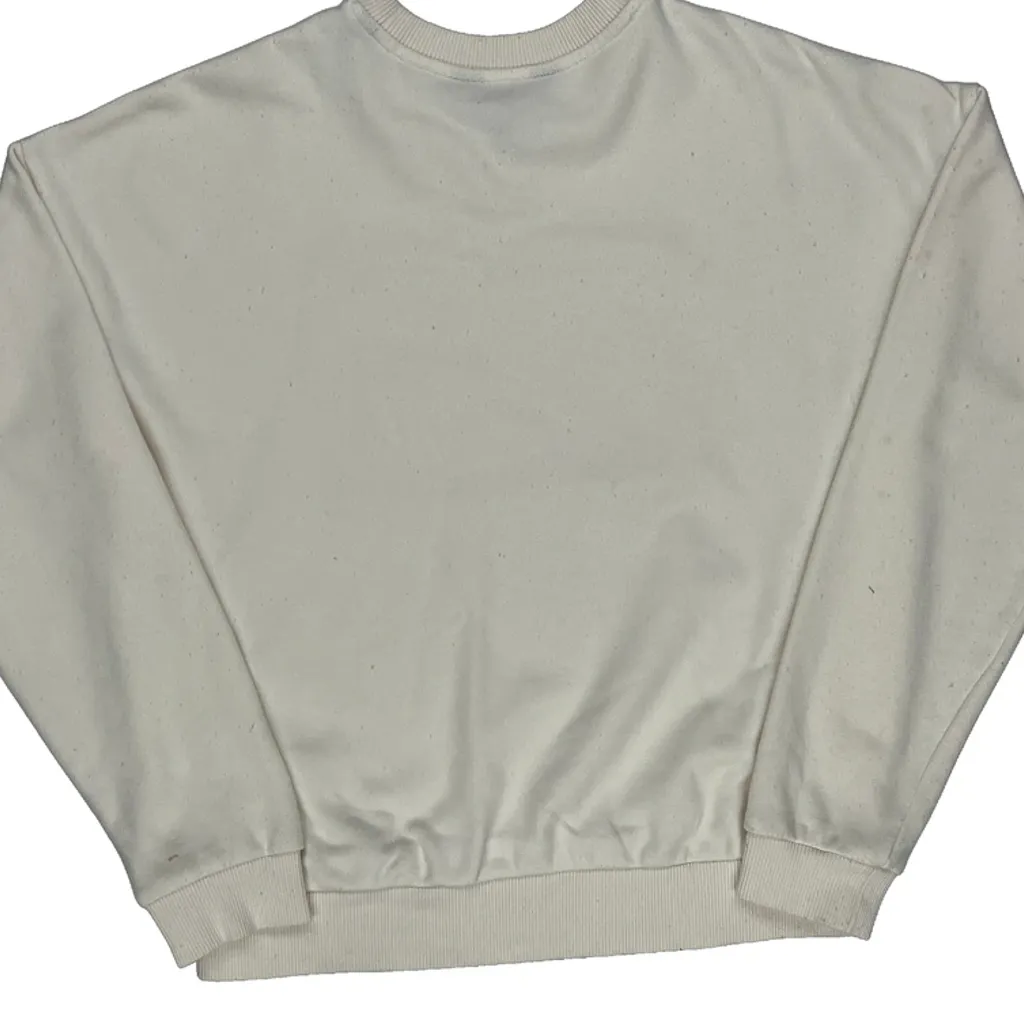 Armani Exchange Sweatshirt - Small Cream Cotton - Image 6