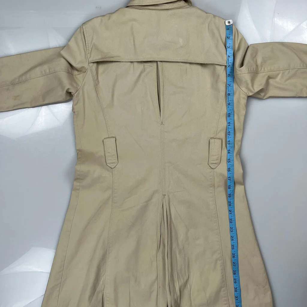 Armani Exchange Trench Coat - Medium Beige Cotton - Image 4