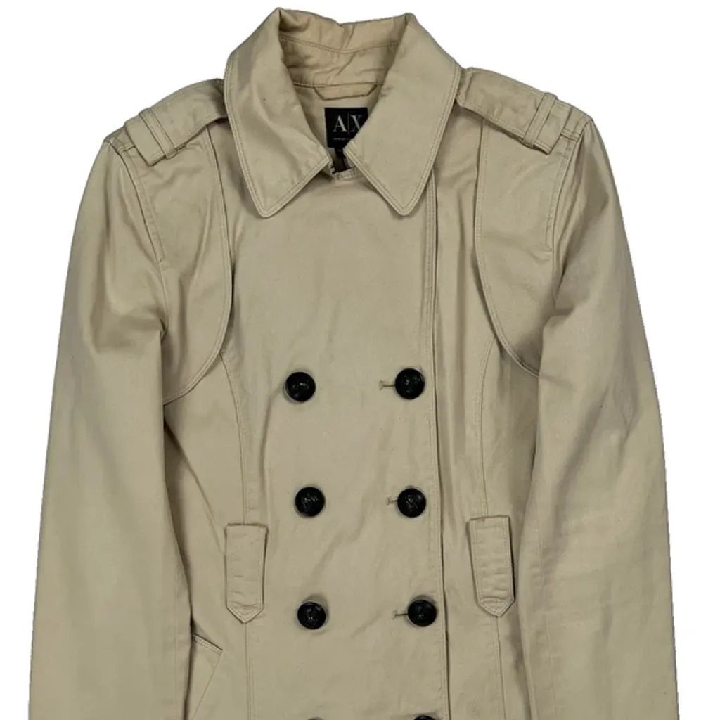 Armani Exchange Trench Coat - Medium Beige Cotton - Image 6