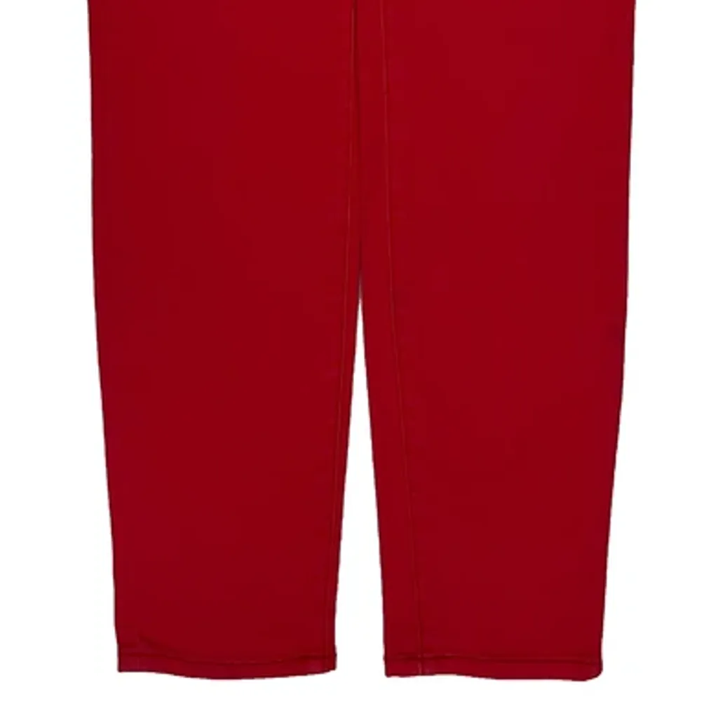 Armani Exchange Slim Fit Trousers - 28W UK 8 Red Cotton - Image 10