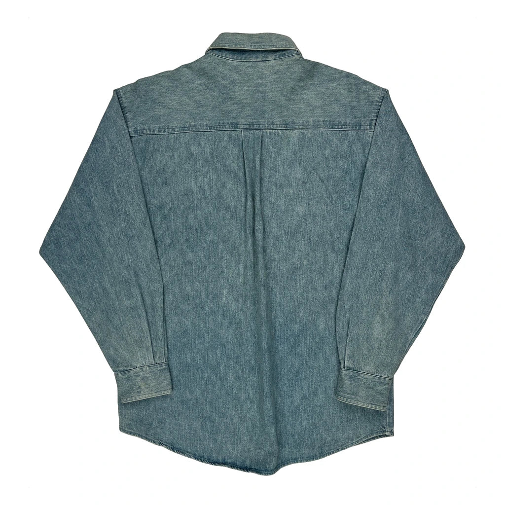 Armani Jeans Denim Shirt - Small Blue Denim - Image 2