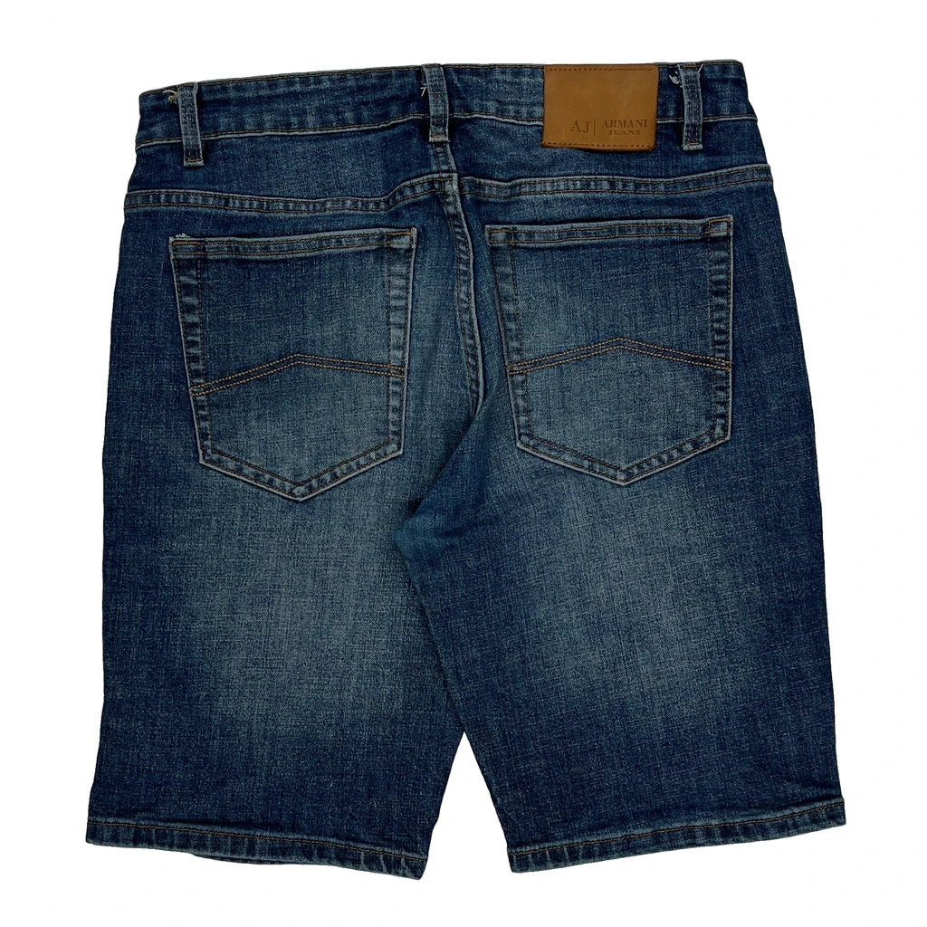 Armani Jeans Denim Shorts - 33W 10L Blue Denim