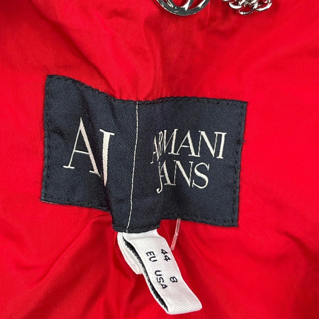 Armani Jeans Jacket - Large Red Polyester - Image 3
