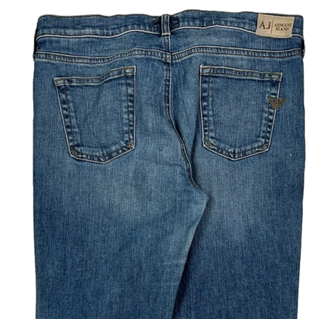 Armani Jeans Boot Cut Jeans - 32W UK 10 Blue Denim - Image 7