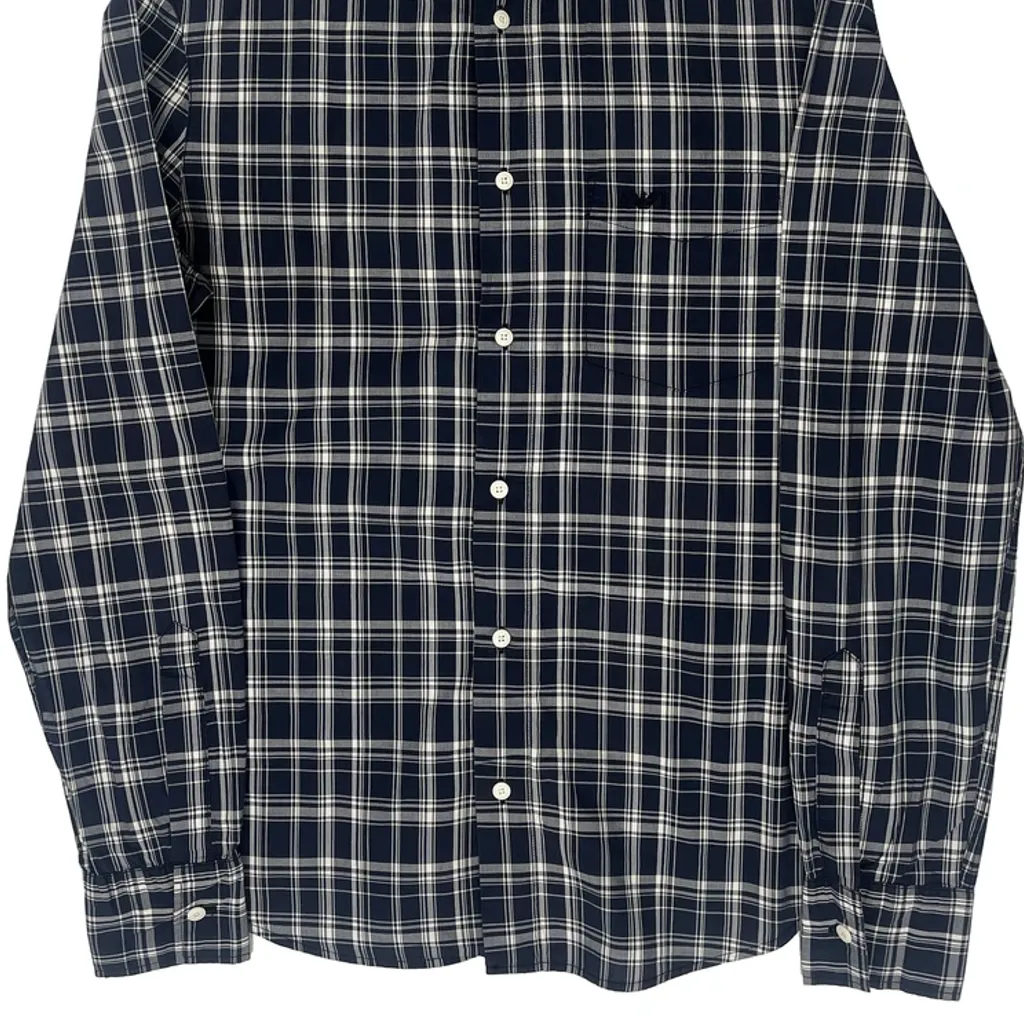 Armani Jeans Checked Shirt - Small Blue Cotton - Image 5