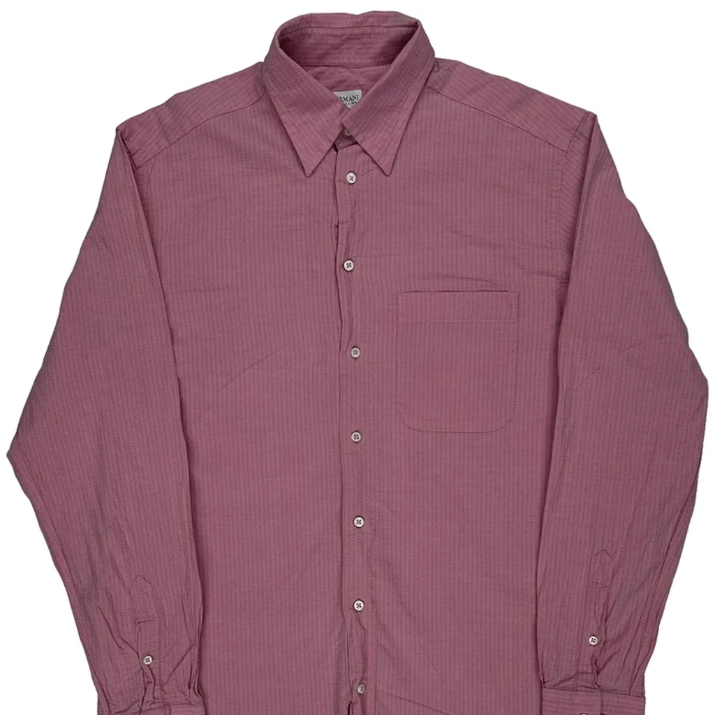 Armani Shirt - Medium Pink Cotton - Image 4